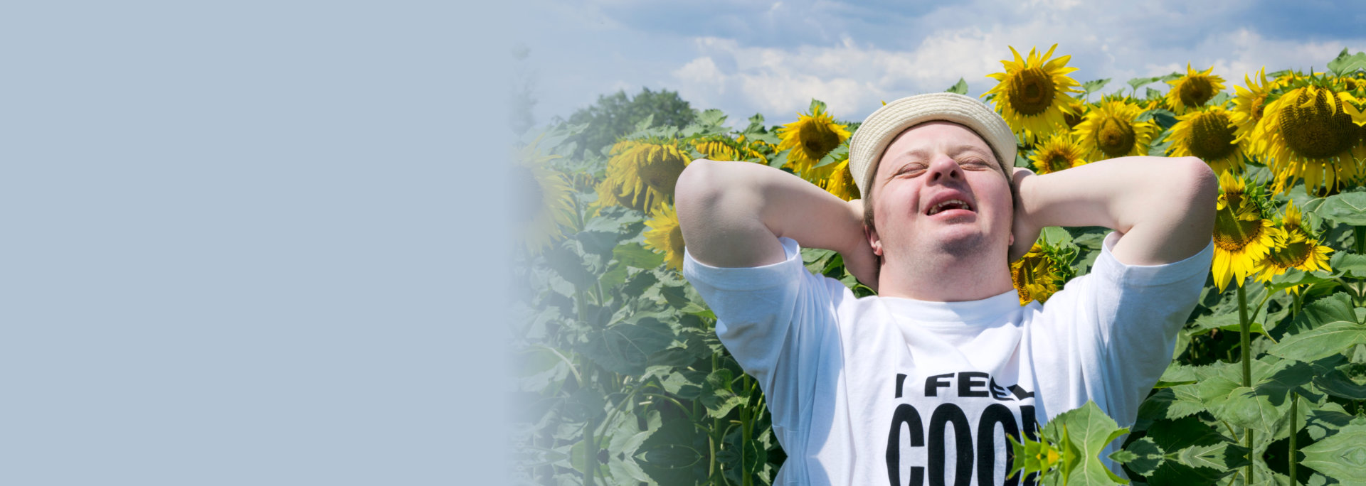 special child in the sunflower garden